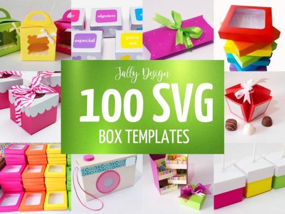 100 SVG Box Templates Vol.1 - Packaging