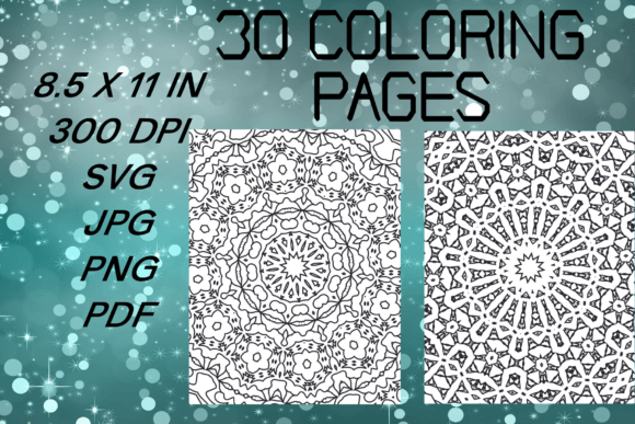 30 Coloring Page Bundle Graphics for Coloring Pages Amp