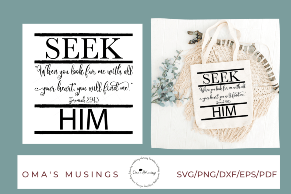 Christian SVG Jeremiah 29 13 Crafts Graphics Review