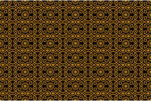 Circle Location Gold Black Pattern: A Graphics Asset Review