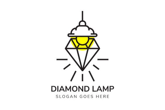 Diamond Lamp Logo: Graphics & Logos for Editorial Impact