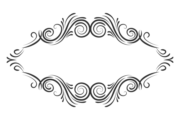 Elegant Frame Calligraphic Swirls: Decorative Graphics Review