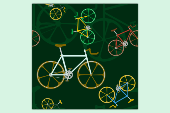 Fixed Gear Bicycle Dark Seamless Pattern: A Graphics & Patterns Review