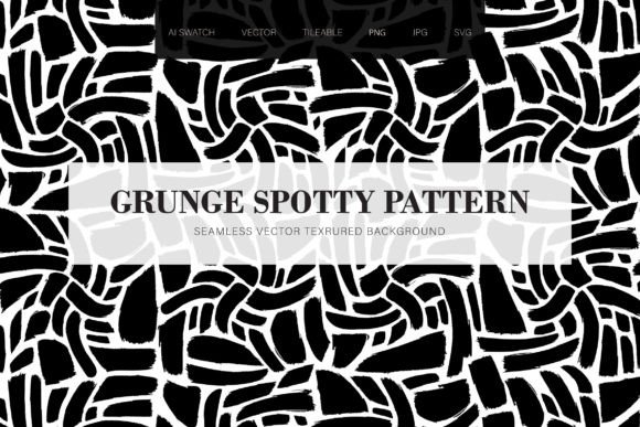 Grunge Brush Waves Seamless Pattern: Graphics & Patterns
