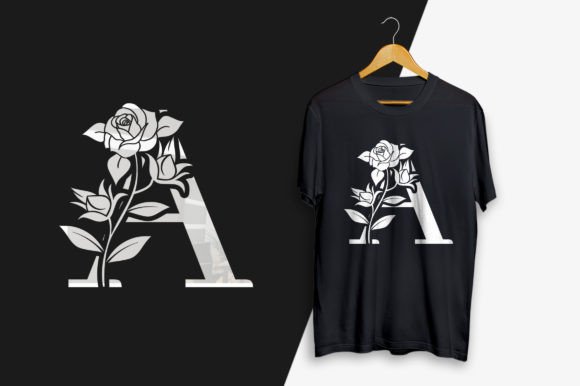 Luxury White Floral Alphabet and Numbers Graphics for Crafts