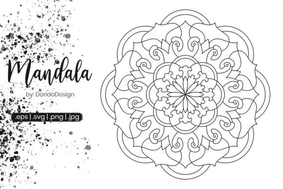 Mandala Coloring Page Vol.091: Graphics & Coloring Pages Amp