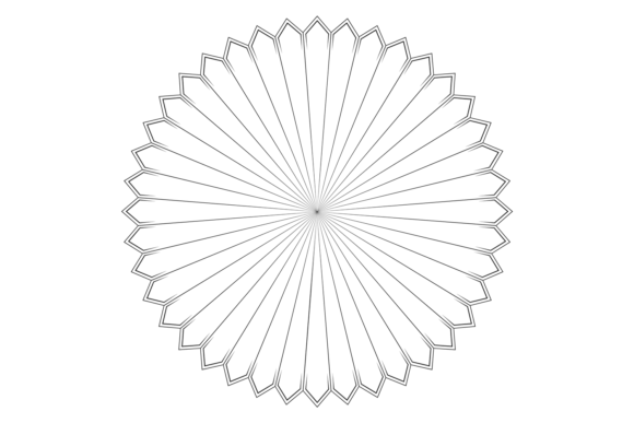 Round Line Label Rosette: Graphics for Crafts Branding